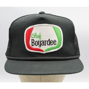 CHEF BOYARDEE canned pasta Snap Back trucker cap 1980s hat w/ patch
